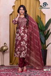 Sufiyana Vol 1 By Sankheswer Vertican Kurti With Bottom Dupatta Wholesale Market In Surat